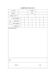 金属罐体壁厚测定报告