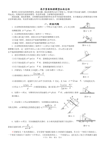 提高班高中物理重要模型大全及摩擦专题全面总结