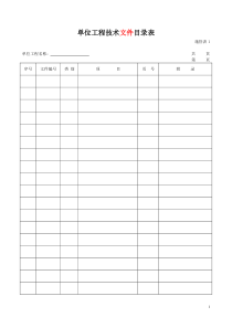 市政基础设施工程施工技术文件管理规定(空表格)(0404