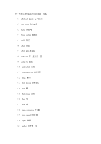 2017考研英语50个艺术类阅读高频词汇