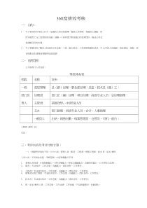 360度绩效考核方案