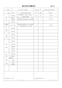 江苏暖通工程最新竣工验收表格(空)