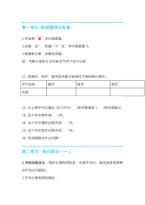 部编二年级下数学知识要点归纳