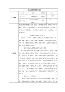 小学教师个人研修总结