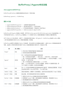 Pygame中文文档