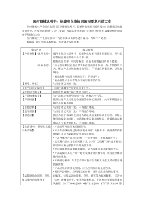 医疗器械说明书-标签和包装标识编写要求示范文本