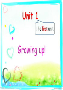 沪教版六年级英语Unit-1-Growing-up