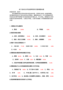 大学生兼职情况调查问卷---统计结果