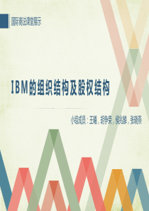 IBM的组织结构及股权结构