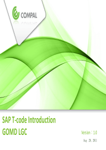 SAP_T-code_Introduction