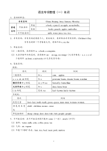 三年级英语语法大全