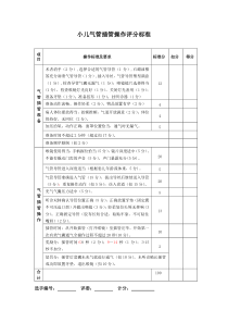 小儿气管插管操作评分标准