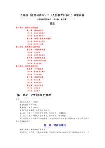 九下人教版-道德与法治