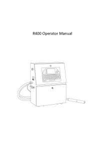 R400喷码机英文说明书