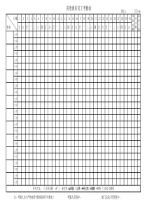 考勤值班表(可更改)