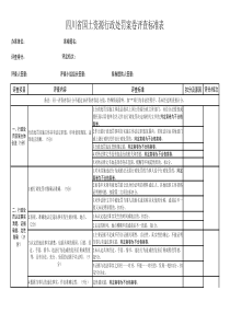 四川省国土资源行政处罚案卷评查标准表