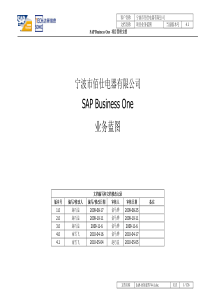 SAP_业务蓝图_V41最终确认版