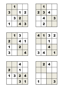 数独四宫格-60+200题