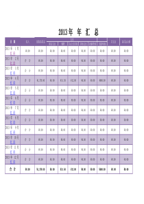 公司收支明细表模板