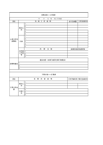 月度工作总结计划表模板