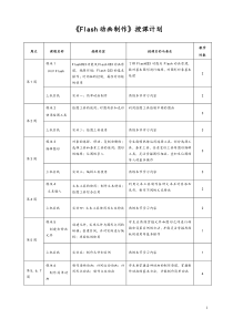 最新最完整的Flash动画制作教案