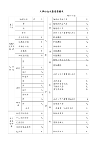 企业公司各种通用表格大全