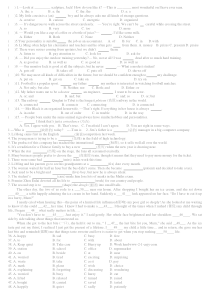 译林版牛津英语9A-unit1单元练习