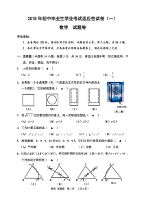 数学中考模拟卷及答案