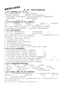 北师大版六年级数学第一单元圆考点类型重点题