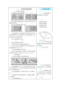 苏教版五年级数学上册-期末复习：二-多边形的面积【新版】