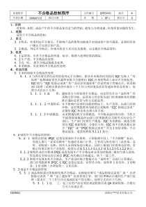 知名企业《不合格品控制程序》