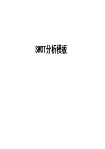 SWOT分析模板