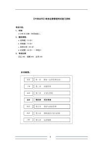 商务运营管理复习资料