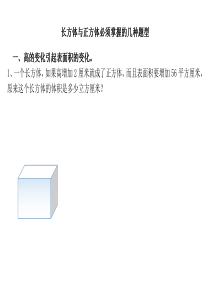 长方体与正方体几种题型(提高)