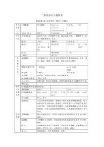 二氧化氯安全数据表