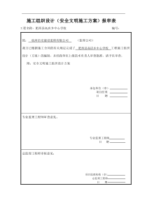 安全文明施工组织(定稿)