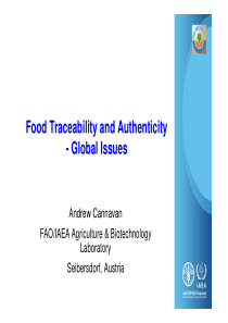 FoodTraceabilityandAuthenticity-GlobalIssues食