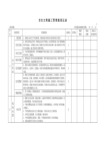 安全文明施工评分表