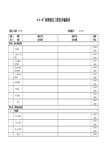 投标文件技术偏离表