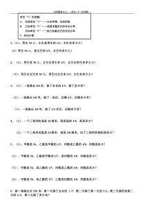 单位1应用题专项复习资料