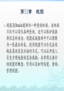 精通Oracle核心技术和项目实战之视图