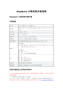 ShopNum1分销系统本地安装配置流程