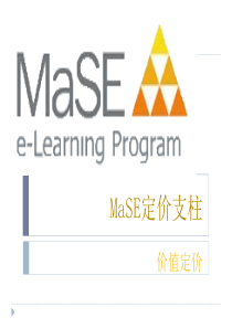 MaSE定价支柱