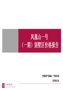 世联_珠海凤凰山一号别墅区价格报告_47PPT