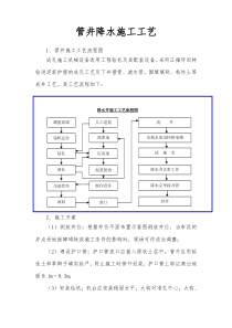 管井降水施工工艺