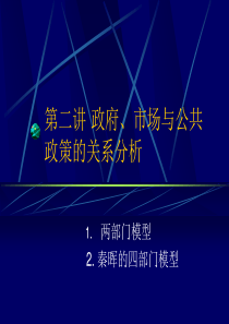 第二讲政府、市场与公共政策关系