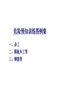 工程类安全讲座-危险预知活动图例集3_钢筋