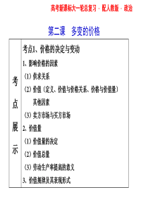 经济生活：1-1-2多变的价格