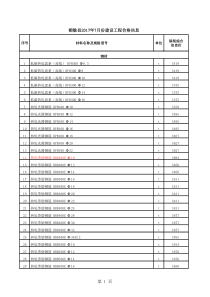 额敏县2017年7月份建设工程价格信息