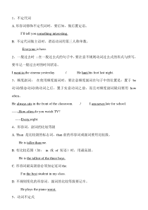 人教版八年级英语上册重点语法及句型归纳